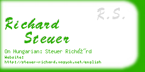 richard steuer business card